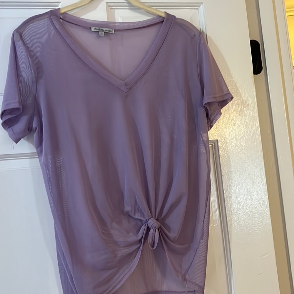 Charlotte Russe mesh blouse. Size small